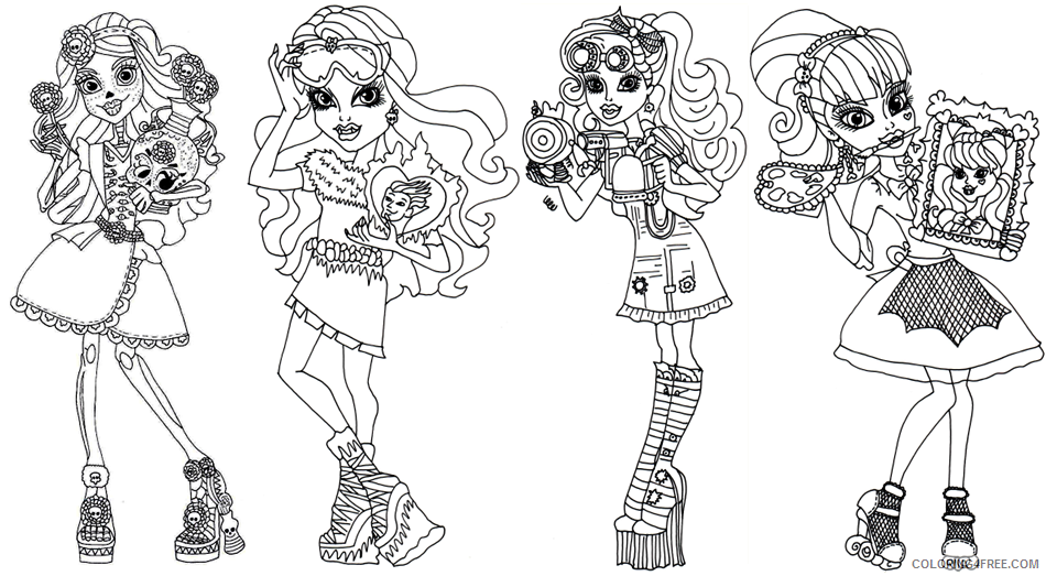 Monster High Coloring Pages Monster High Free Printable 2021 4231 Coloring4free