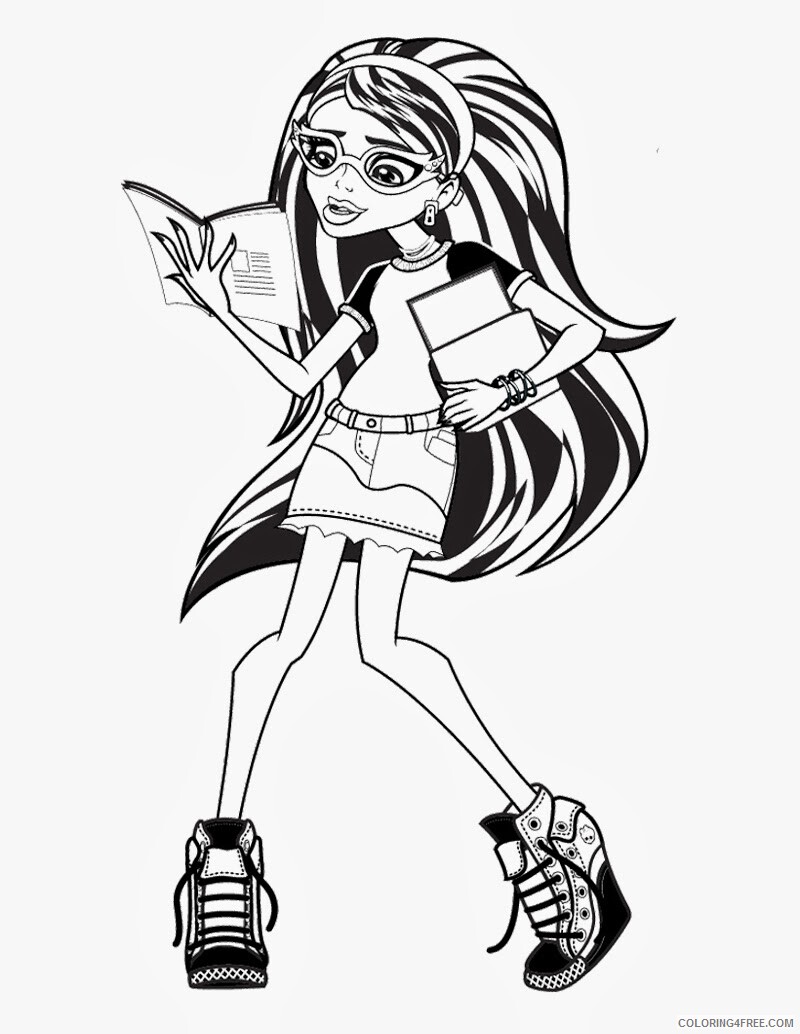Monster High Coloring Pages Monster High Ghoulia Printable 2021 4235 Coloring4free