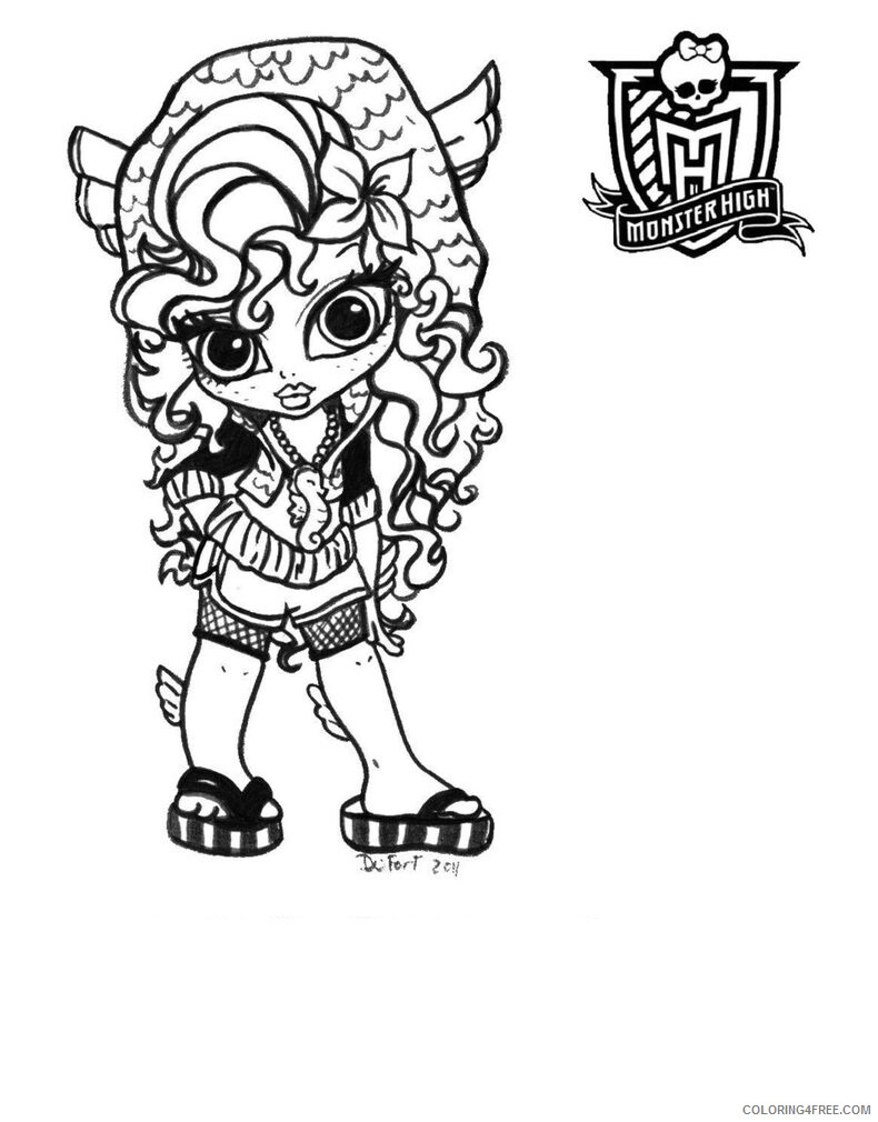 Monster High Coloring Pages Monster High Lagoona Blue 2 Printable 2021 4240 Coloring4free