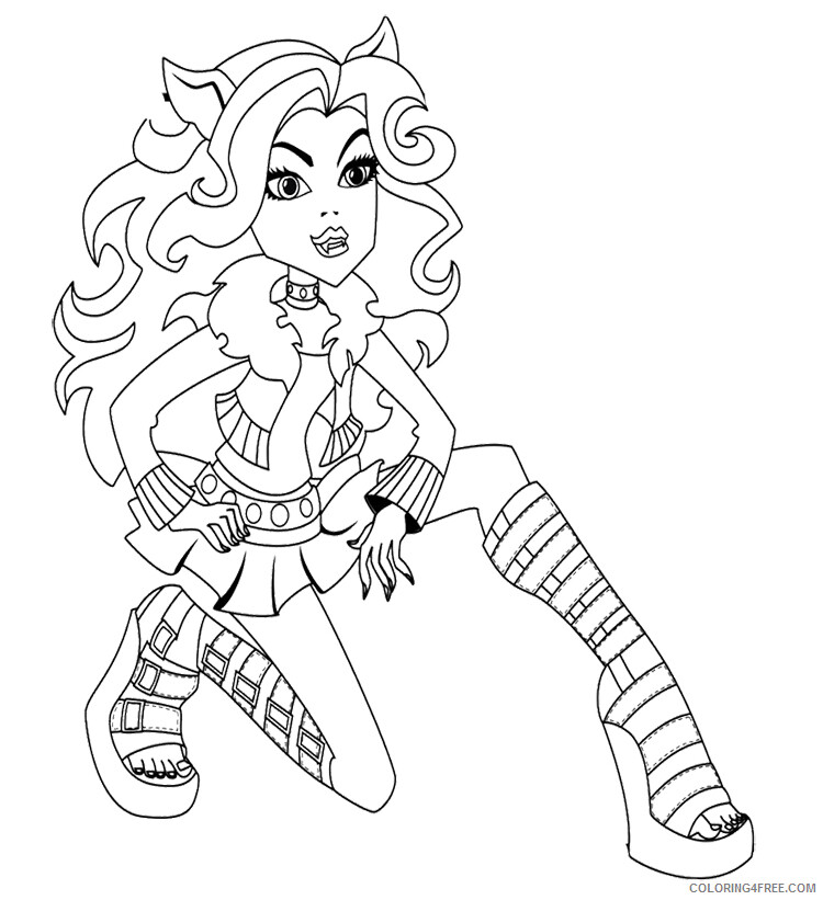 Monster High Coloring Pages Monster High Lagoona Printable 2021 4239 Coloring4free