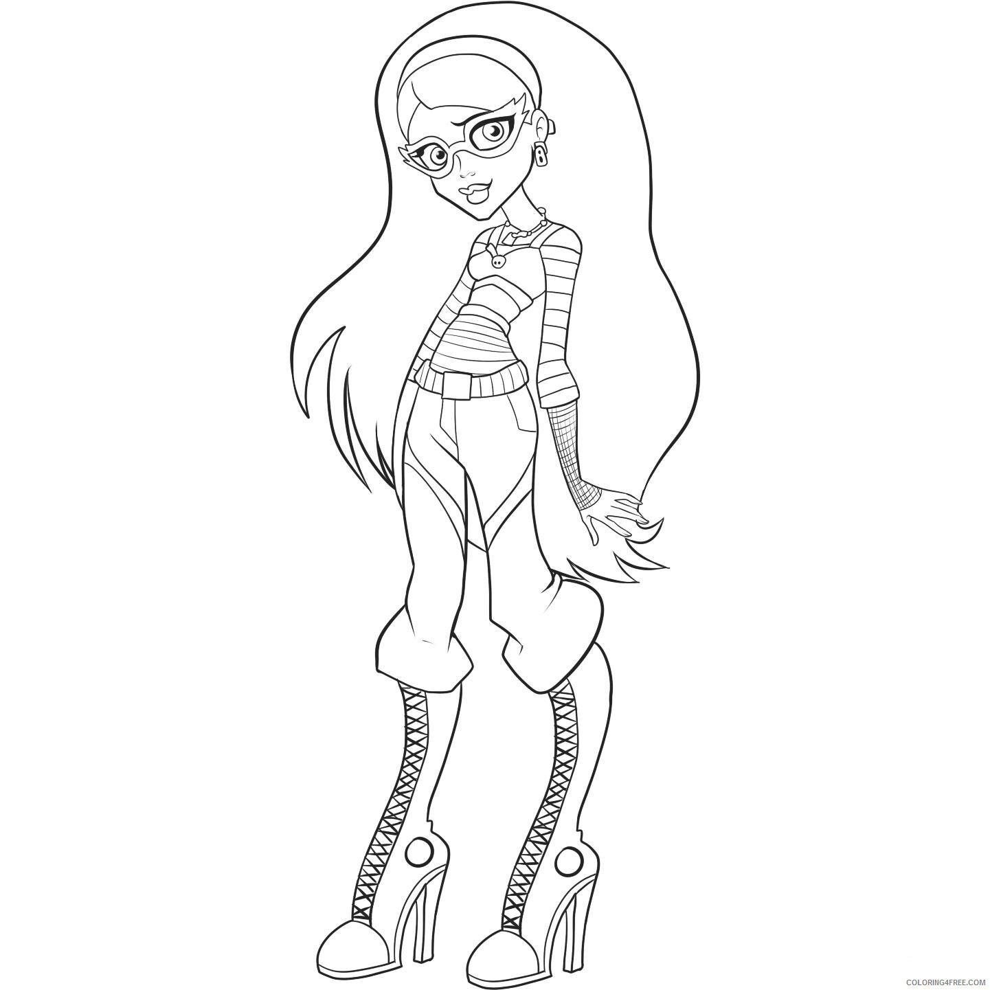 Monster High Coloring Pages Monster High Photo Printable 2021 4156 Coloring4free