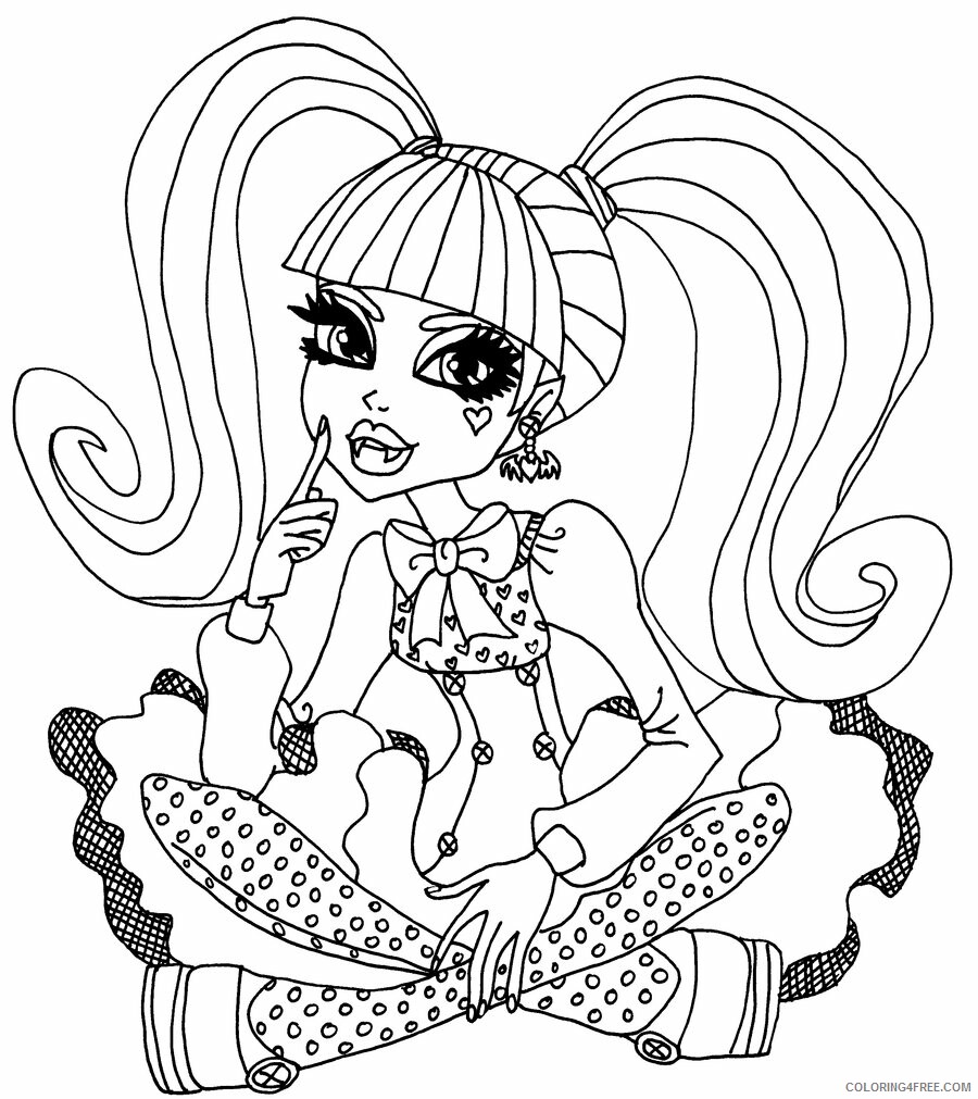 Monster High Coloring Pages Monster High Photo Printable 2021 4194 Coloring4free
