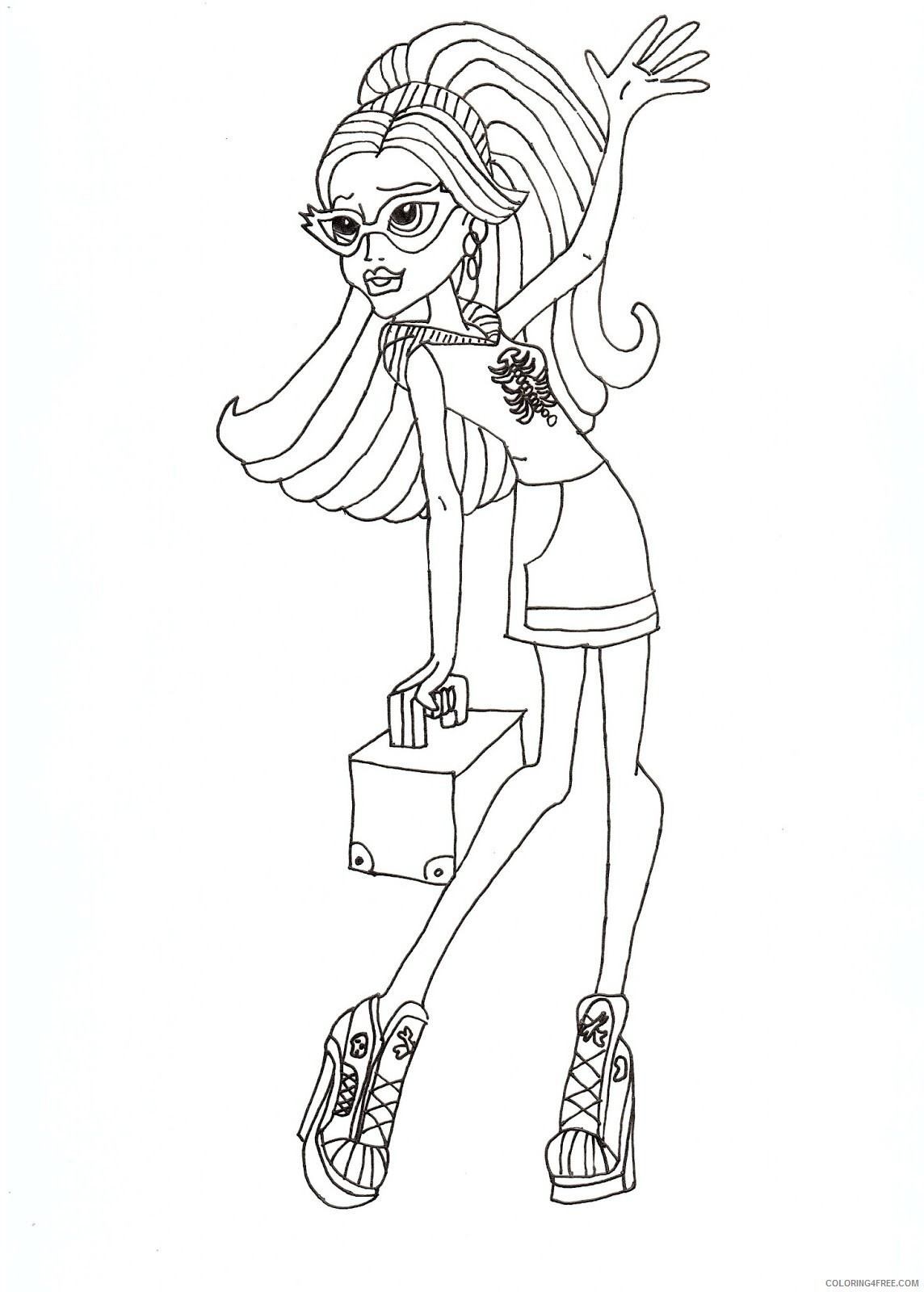 Monster High Coloring Pages Monster High Photos Printable 2021 4157 Coloring4free
