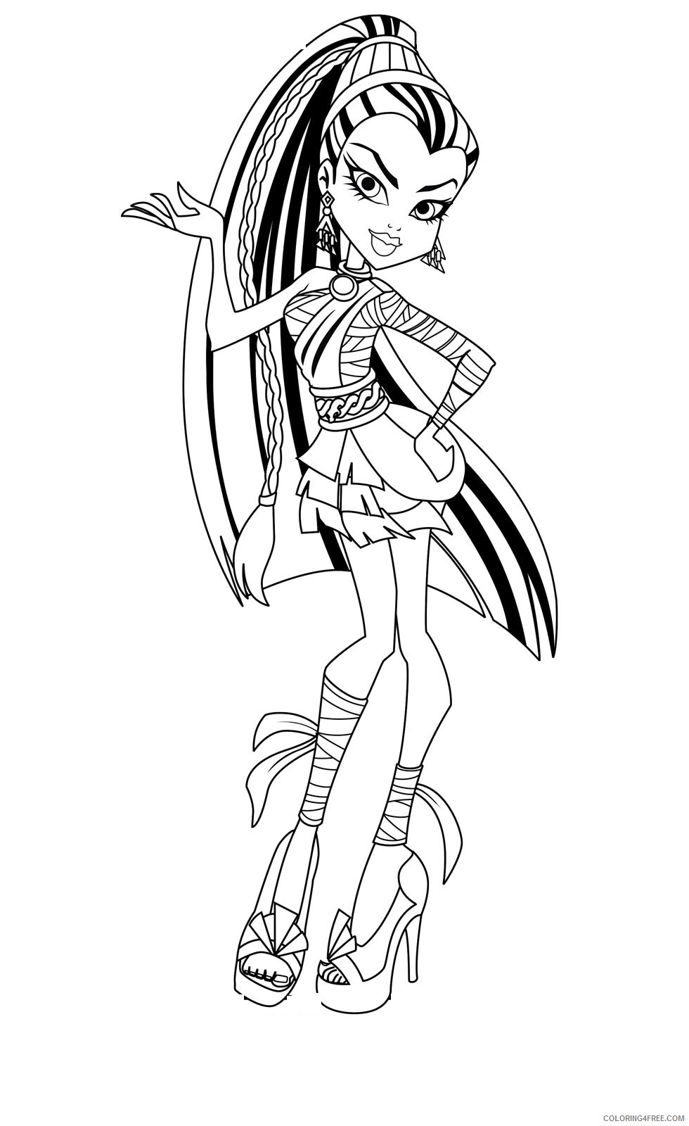 Monster High Coloring Pages Monster High Photos Printable 2021 4243 Coloring4free