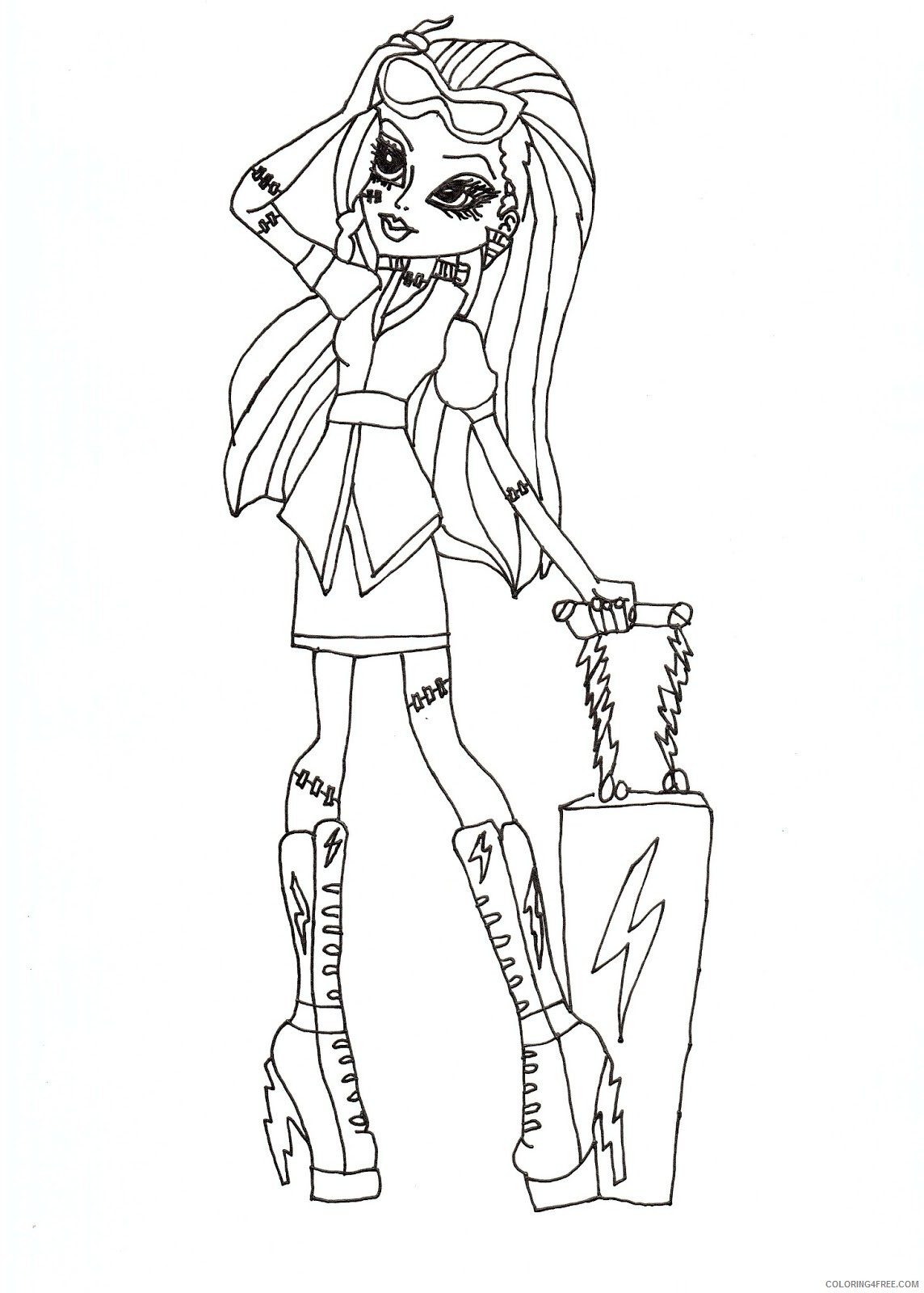 Monster High Coloring Pages Monster High Picture Printable 2021 4158 Coloring4free