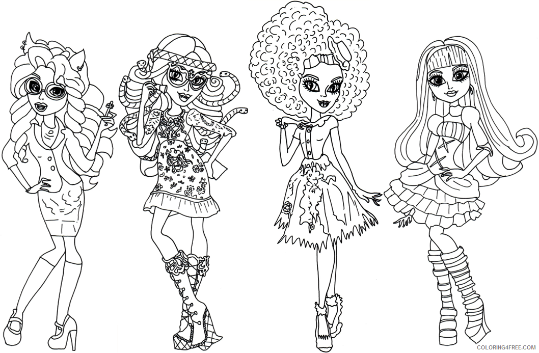 Monster High Coloring Pages Monster High Picture Printable 2021 4252 Coloring4free