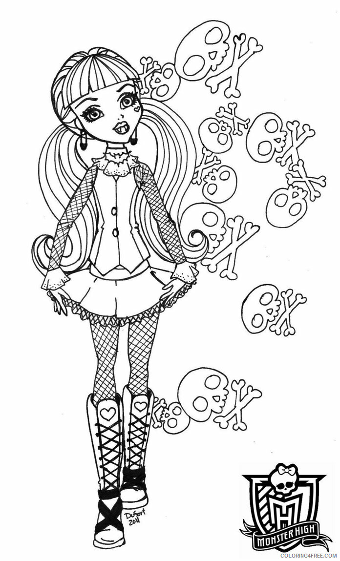 Monster High Coloring Pages Monster High Pictures Printable 2021 4159 Coloring4free