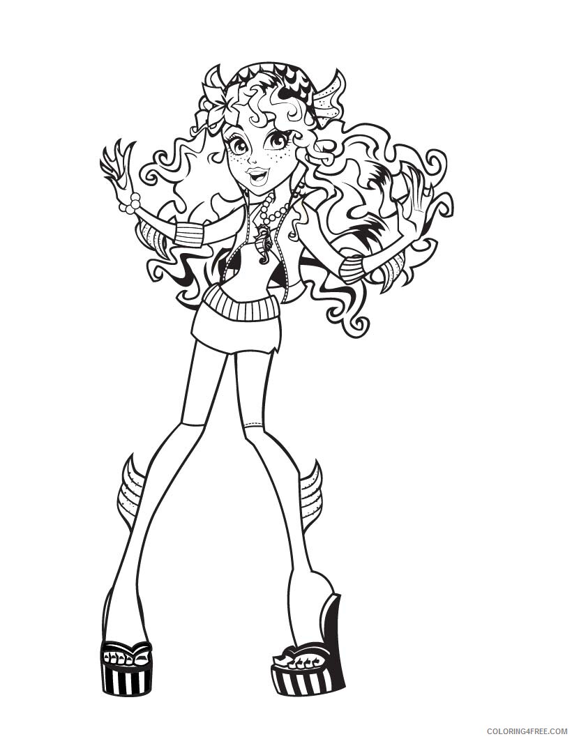 Monster High Coloring Pages Monster High Pictures Printable 2021 4254 Coloring4free