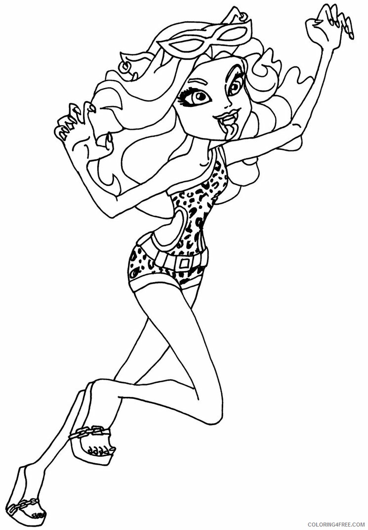Monster High Coloring Pages Monster High Printable 2021 4260 Coloring4free