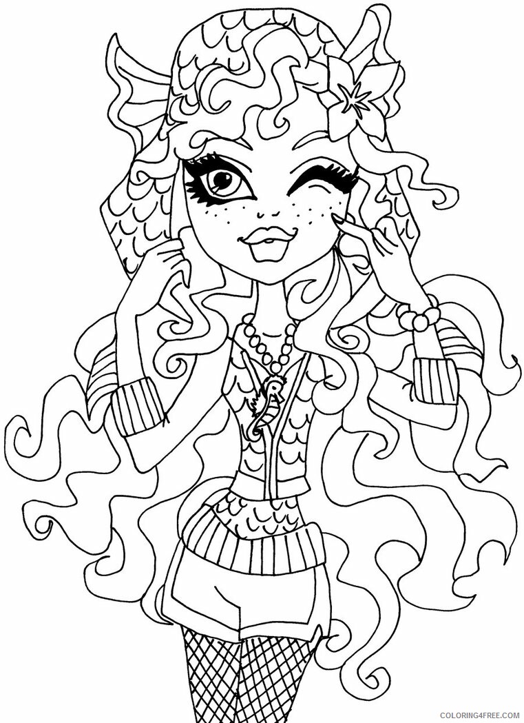 Monster High Coloring Pages Monster High to Print 2 Printable 2021 4248 Coloring4free