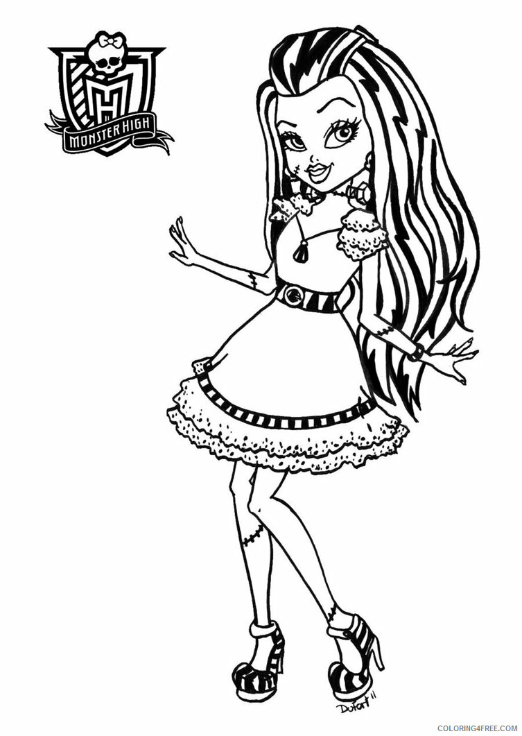 Monster High Coloring Pages Monster Highs Printable 2021 4265 Coloring4free