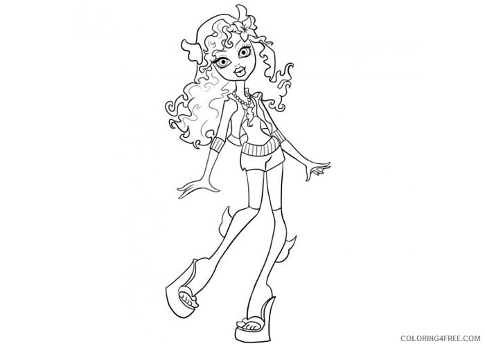 Monster High Coloring Pages Monster high Printable 2021 4190 Coloring4free