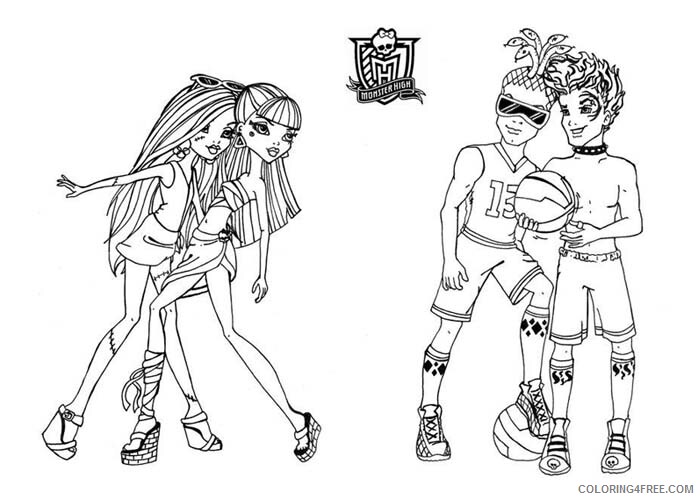 Monster High Coloring Pages Monster high for kids Printable 2021 4226 Coloring4free