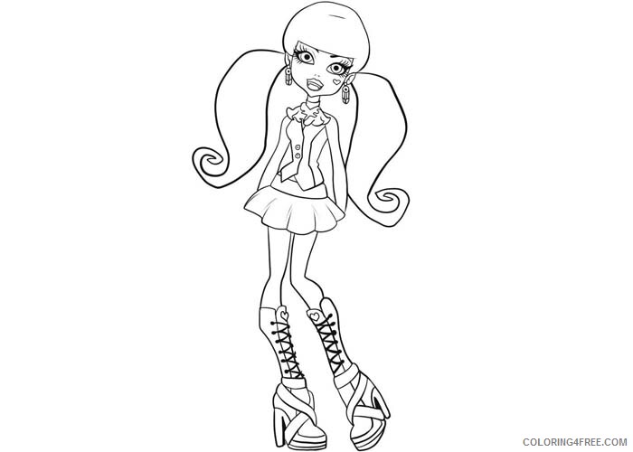 Monster High Coloring Pages Monster high pictures 2 Printable 2021 4253 Coloring4free