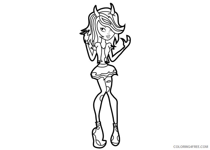 Monster High Coloring Pages Monsterhigh Printable 2021 4199 Coloring4free