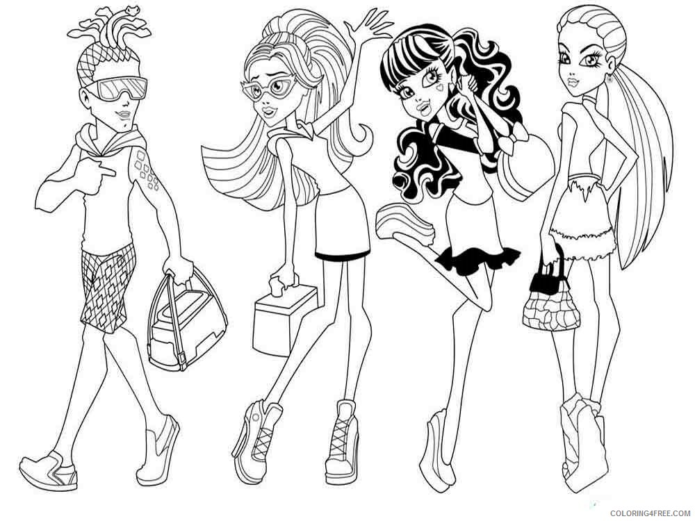 Monster High Coloring Pages monster high 28 Printable 2021 4208 Coloring4free