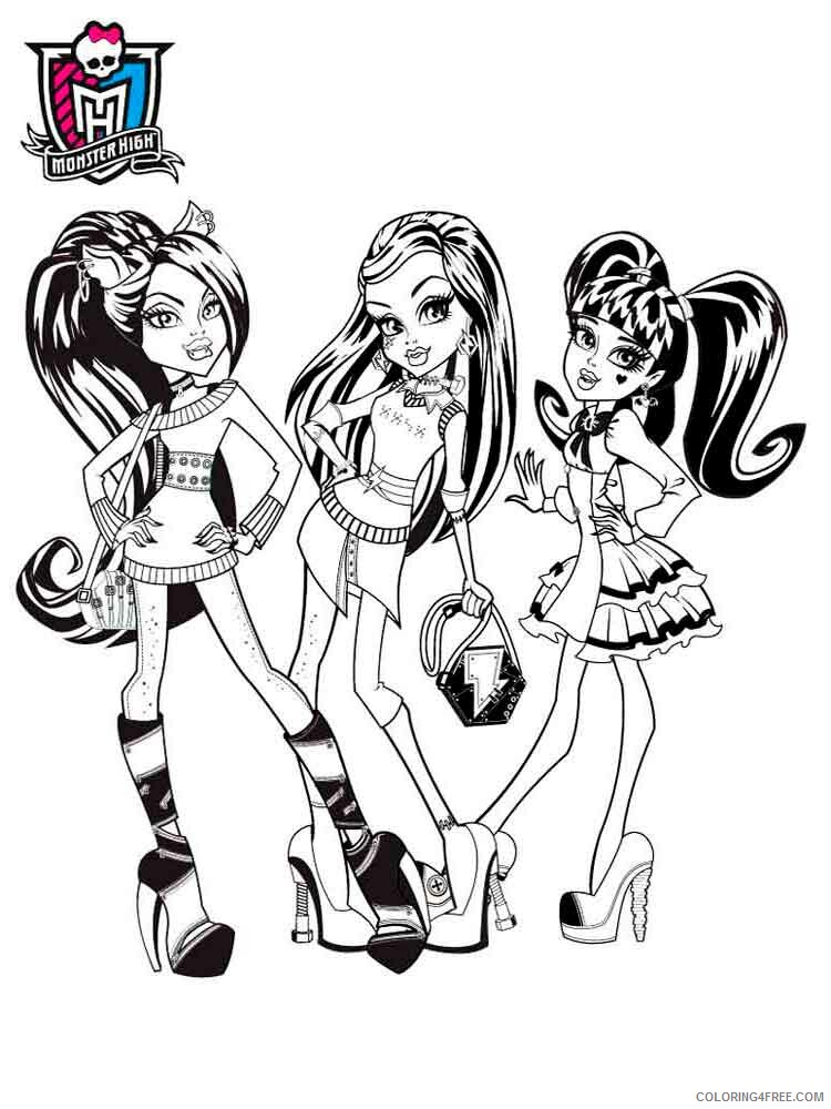Monster High Coloring Pages monster high 3 Printable 2021 4210 Coloring4free