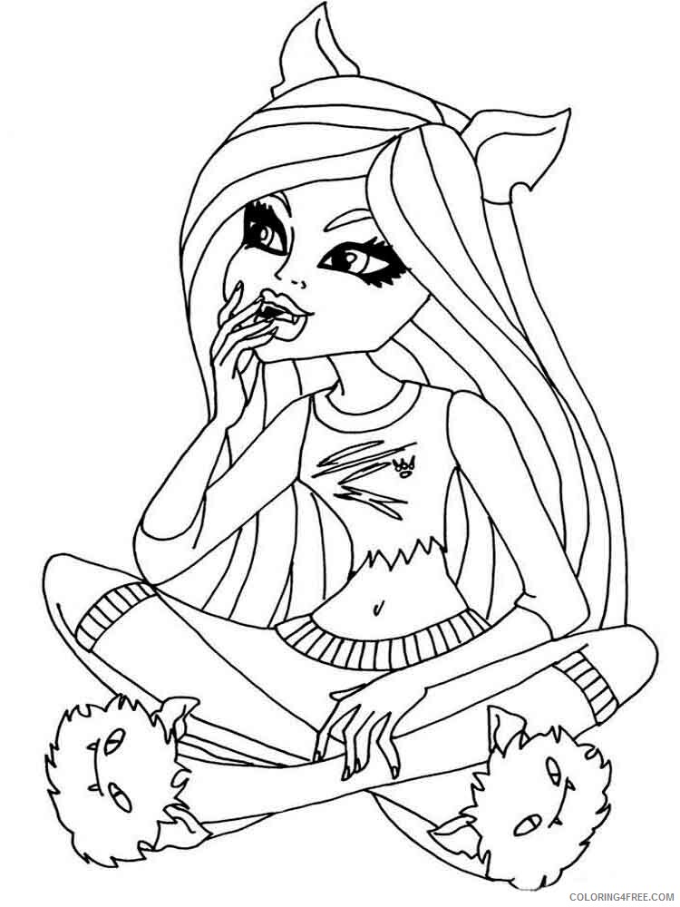 Monster High Coloring Pages monster high 30 Printable 2021 4211 Coloring4free