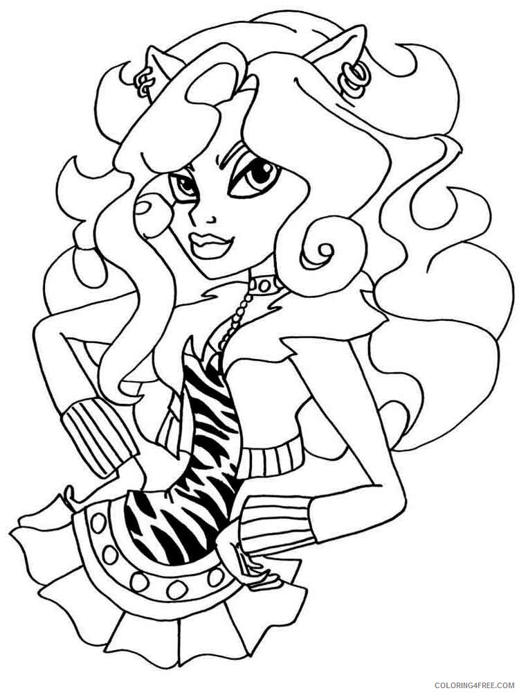 Monster High Coloring Pages monster high 32 Printable 2021 4213 Coloring4free