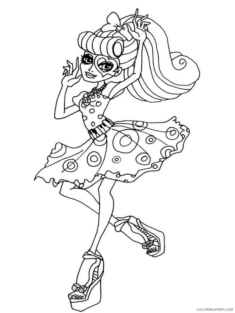 Monster High Coloring Pages monster high 6 Printable 2021 4215 Coloring4free