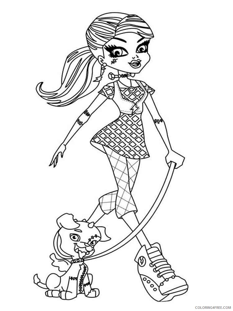 Monster High Coloring Pages monster high 8 Printable 2021 4217 Coloring4free