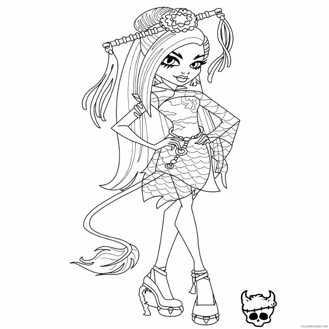 Monster High Coloring Pages monster_high_cl_13 Printable 2021 4174 Coloring4free