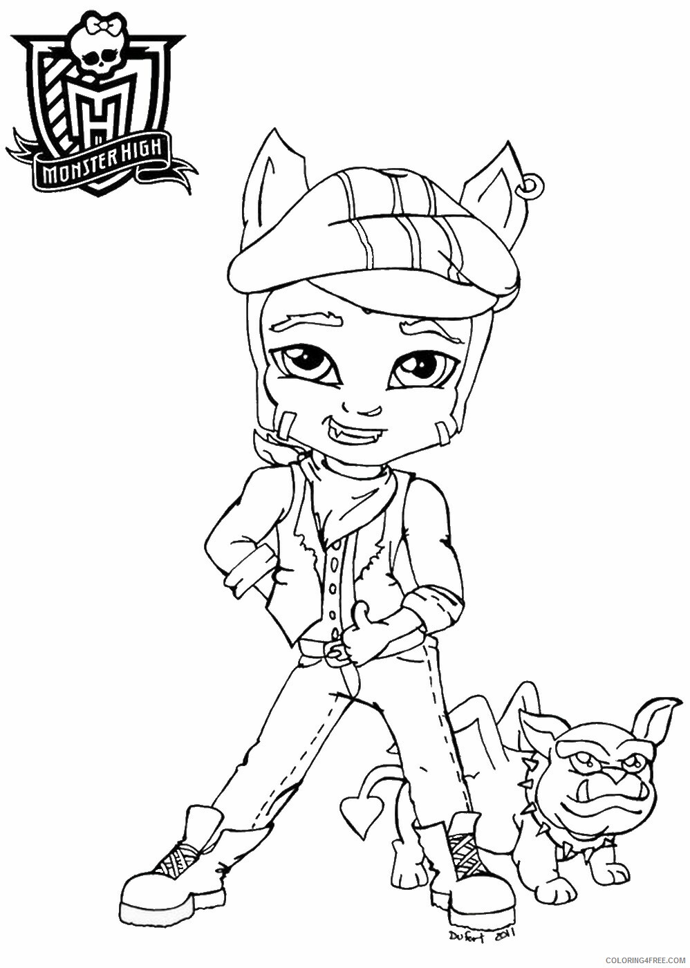 Monster High Coloring Pages monster_high_cl_36 Printable 2021 4178 Coloring4free