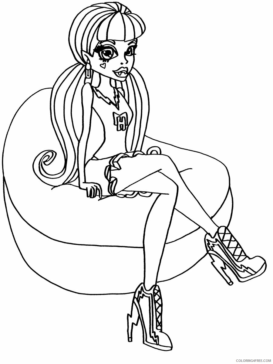Monster High Coloring Pages of Monster High Photos Printable 2021 4166 Coloring4free