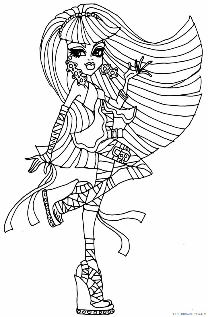 Monster High Coloring Pages of Monster High Picture Printable 2021 4167 Coloring4free