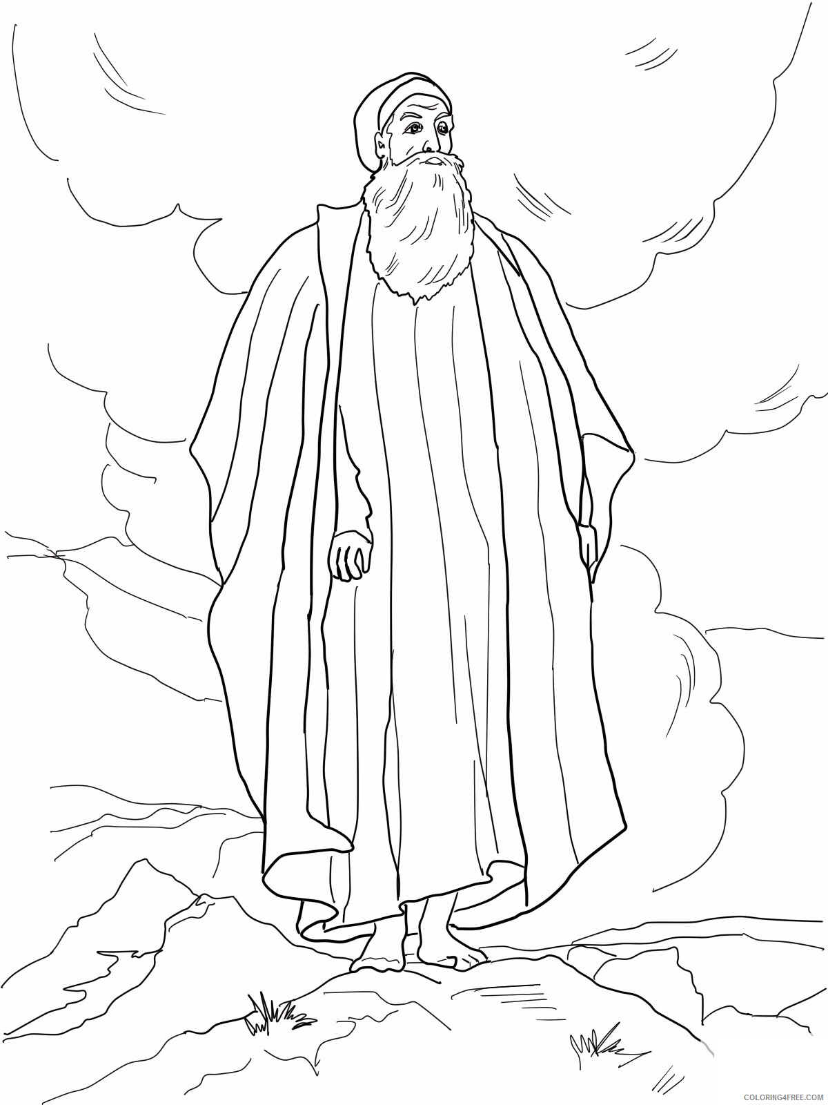 Moses Coloring Pages of Moses Printable 2021 4267 Coloring4free