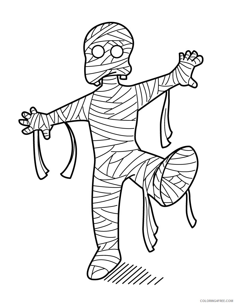 Mummy Coloring Pages Mummy Printable 2021 4297 Coloring4free