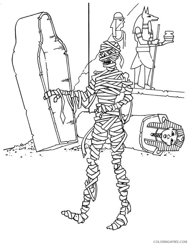 Mummy Coloring Pages Mummy Printable 2021 4299 Coloring4free