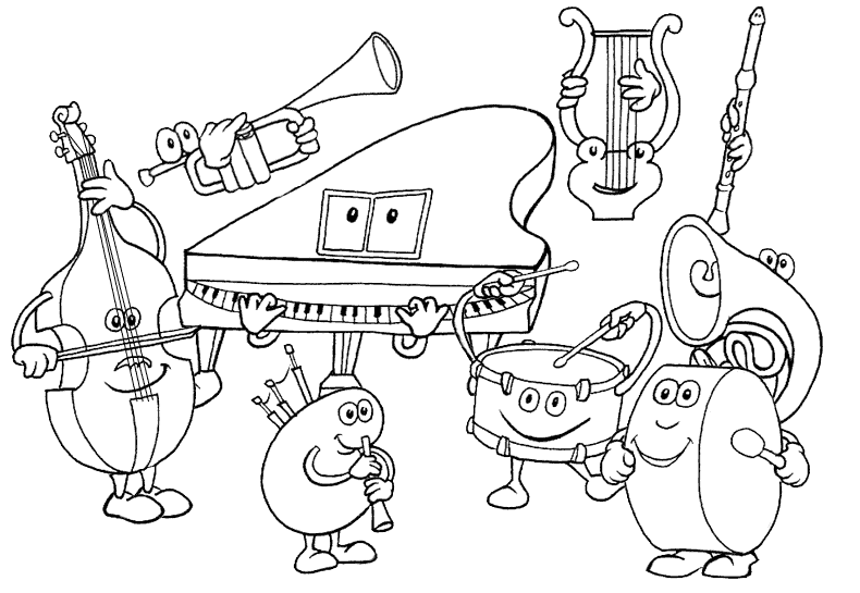 Music Coloring Pages 1528507580_cartoonmusicinstrument Printable 2021 4307 Coloring4free