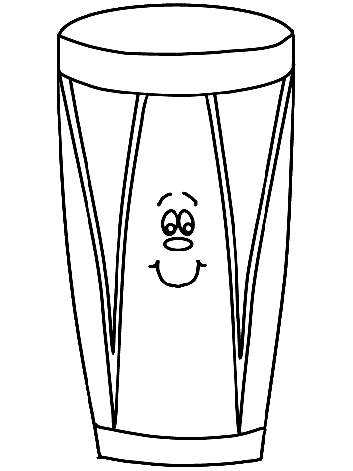 Music Coloring Pages bongo face Printable 2021 4310 Coloring4free