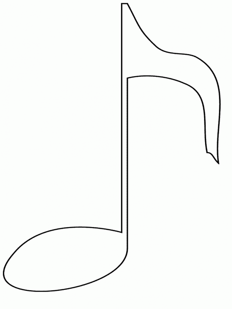 Music Notes Coloring Pages Music Note Printable 2021 4324 Coloring4free
