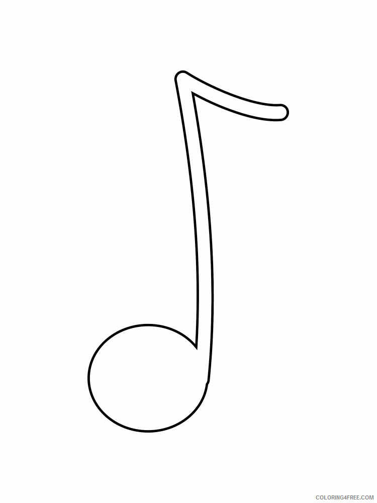 Music Notes Coloring Pages Music Notes 8 Printable 2021 4328 Coloring4free