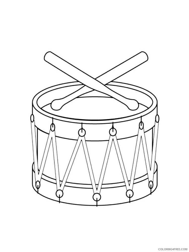 Musical Instrument Coloring Pages Musical Instrument 14 Printable 2021 4333 Coloring4free