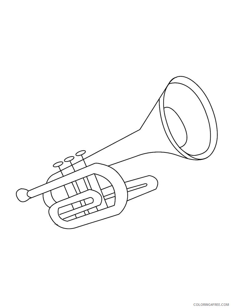 Musical Instrument Coloring Pages Musical Instrument 15 Printable 2021 4334 Coloring4free
