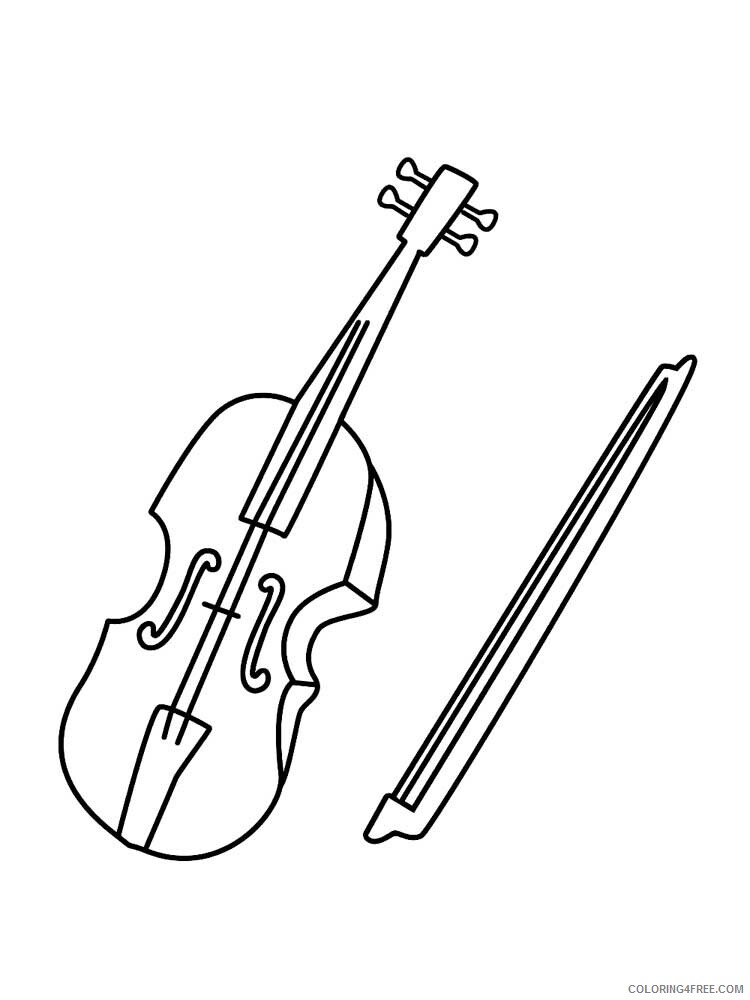 Musical Instrument Coloring Pages Musical Instrument 19 Printable 2021 4338 Coloring4free