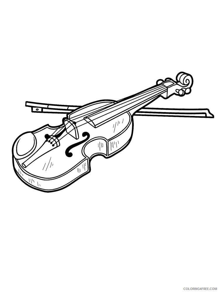 Musical Instrument Coloring Pages Musical Instrument 23 Printable 2021 4341 Coloring4free