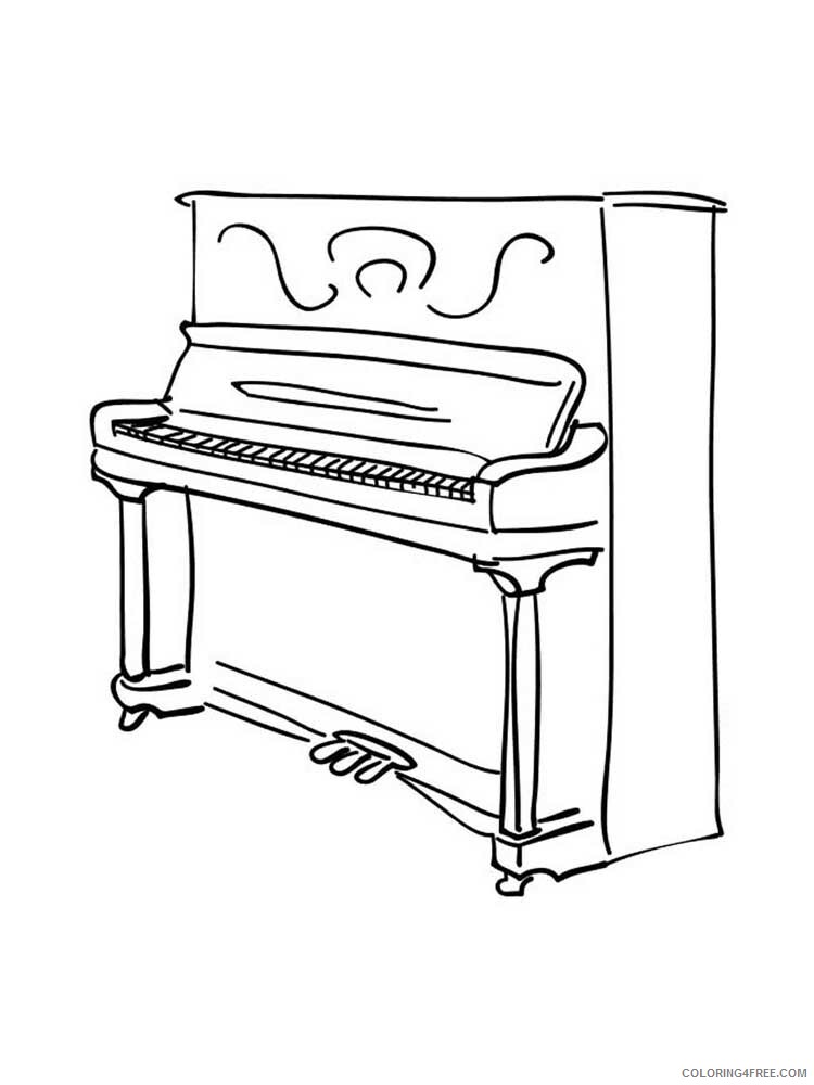 Musical Instrument Coloring Pages Musical Instrument 30 Printable 2021 4348 Coloring4free