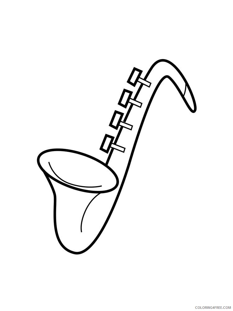 Musical Instrument Coloring Pages Musical Instrument 39 Printable 2021 4352 Coloring4free