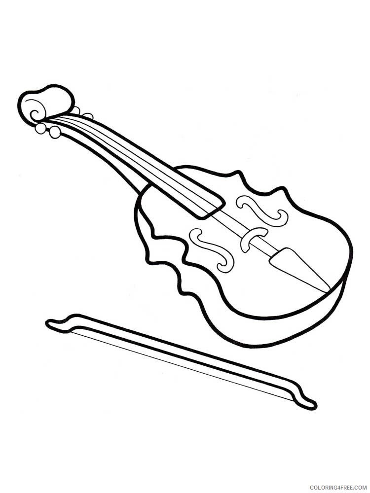 Musical Instrument Coloring Pages Musical Instrument 41 Printable 2021 4354 Coloring4free
