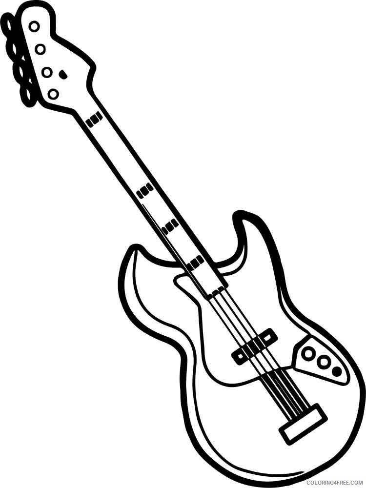 Musical Instrument Coloring Pages Musical Instrument 50 Printable 2021 4356 Coloring4free