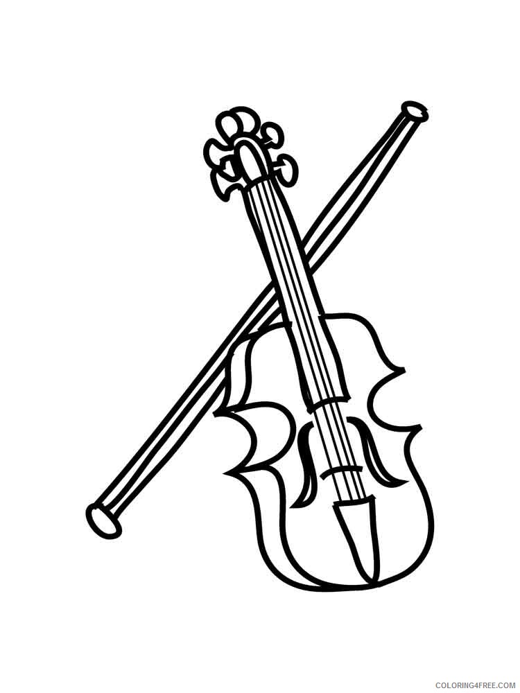 Musical Instrument Coloring Pages Musical Instrument 60 Printable 2021 4363 Coloring4free