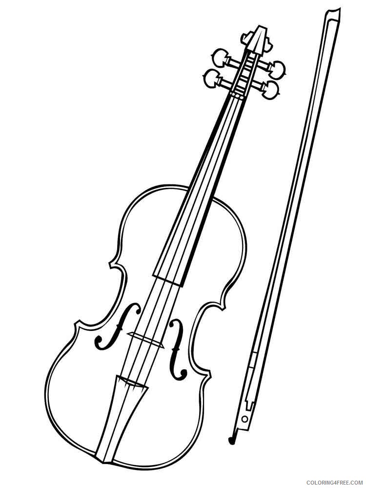 Musical Instrument Coloring Pages Musical Instrument 61 Printable 2021 4364 Coloring4free
