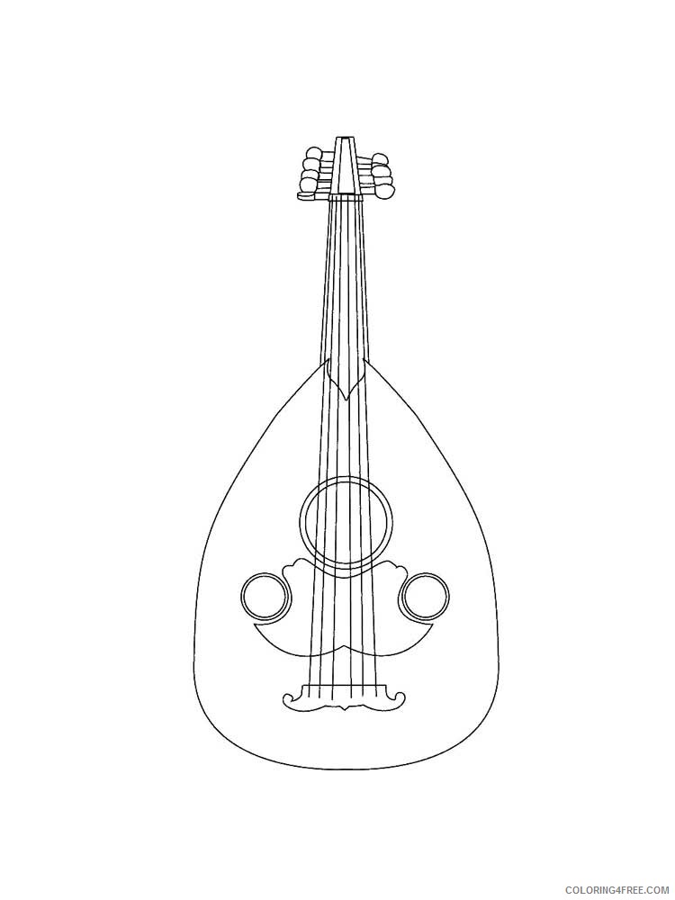 Musical Instrument Coloring Pages Musical Instrument 9 Printable 2021 4368 Coloring4free