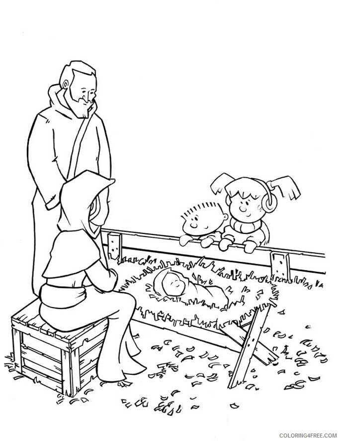 Nativity Coloring Pages nativity Printable 2021 4377 Coloring4free