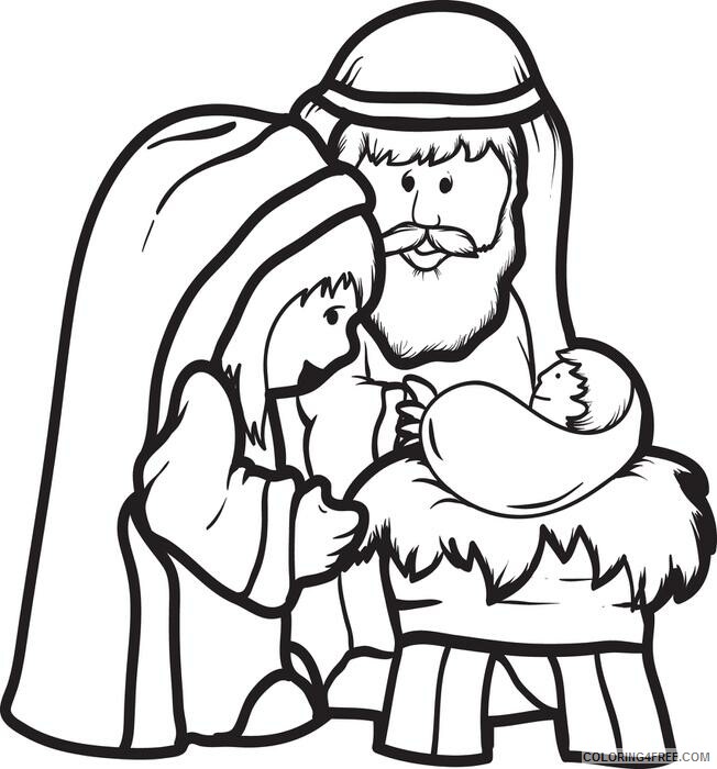 Nativity Coloring Pages nativity picture Printable 2021 4378 Coloring4free