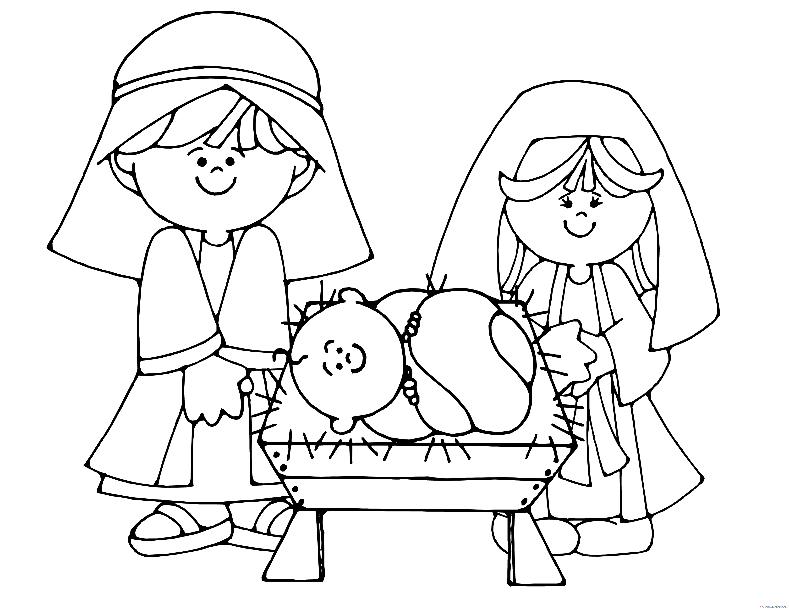 Nativity Coloring Pages the nativity Printable 2021 4369 Coloring4free